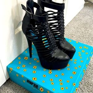 Black Platform heels